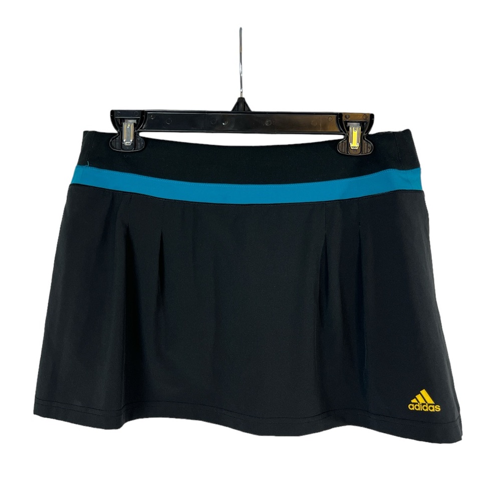 Adidas climalite black‎ and teal athletic skort size medium
